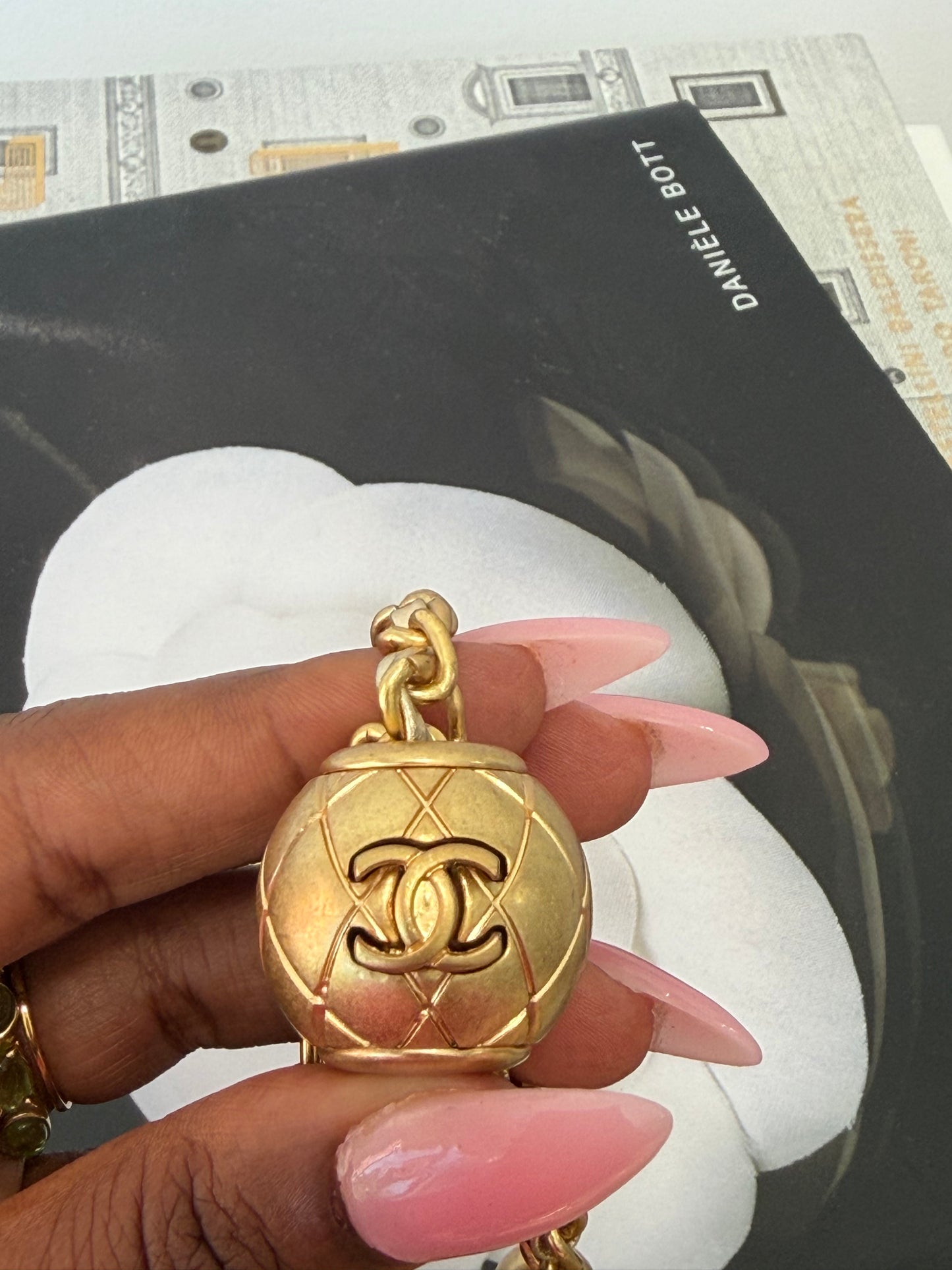 CHANEL Quilted Metallic Gold Crossbody