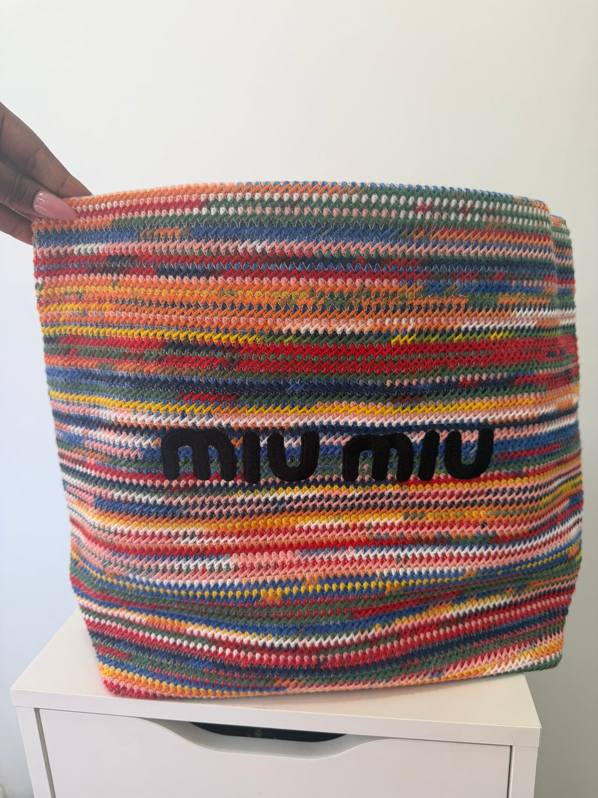 MUI MUI Crochet Shopper Tote