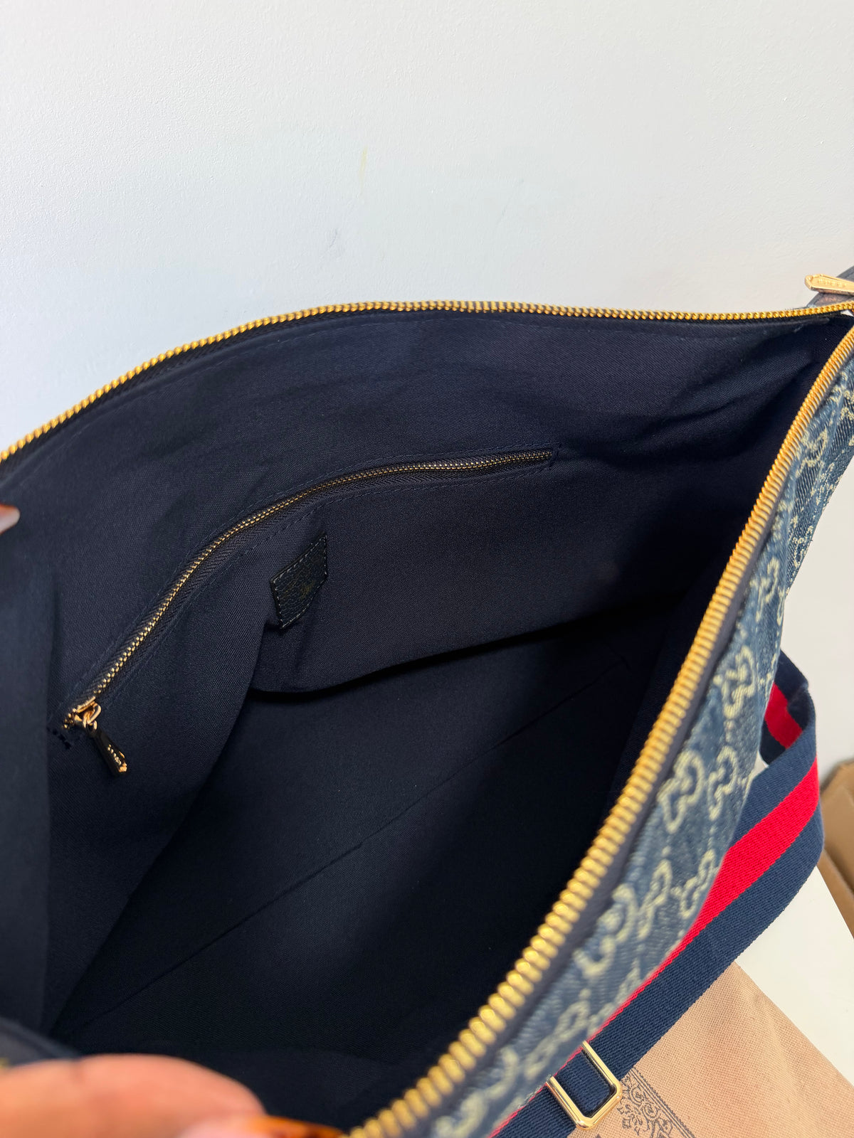Gucci Brera Large Tote (Blue)