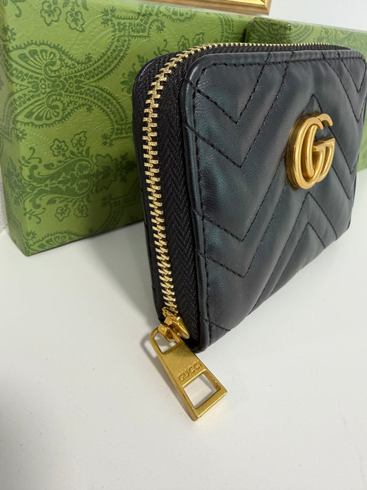 GUCCI Quilted Zip Wallet