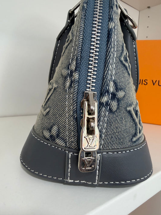 LOUIS VUITTON Denim Washed Alma BB