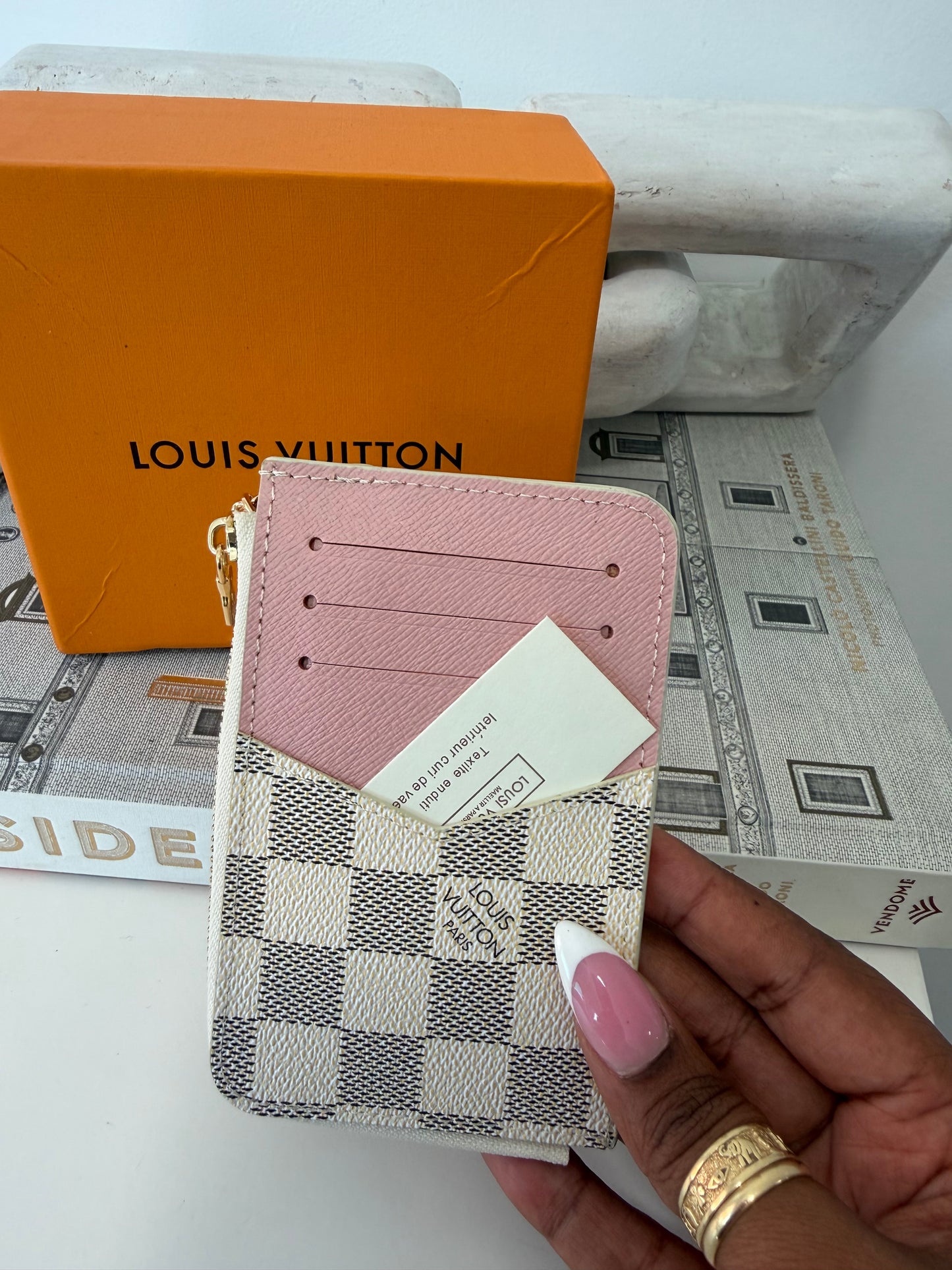 LIUIS VUITTON DAMIER AZUR Keychain Wallet