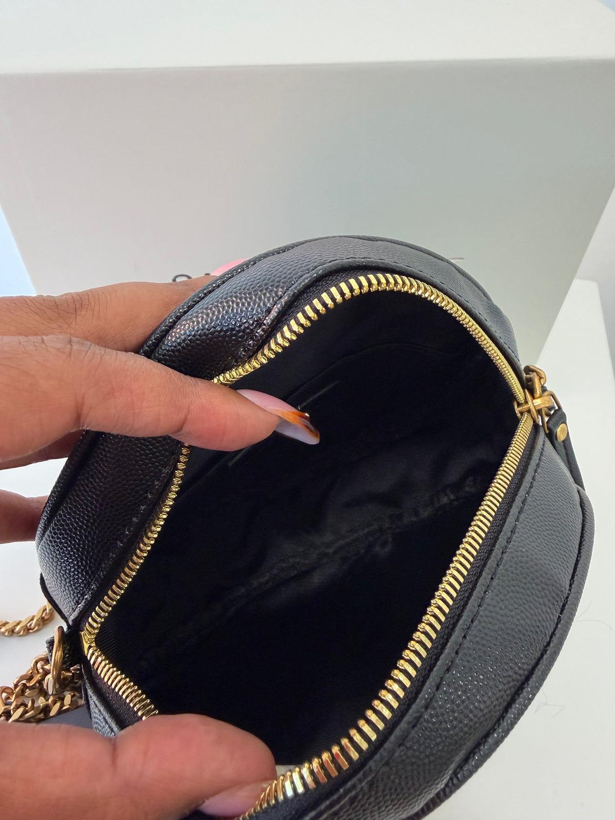YSL Grain De Poudre Matelasse Chevron Quilted Bag