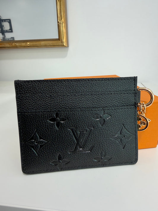LOUIS VUITTON Card Holder with Charm