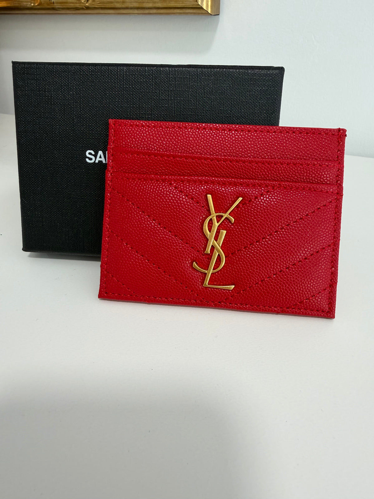 YSL Calfskin Cardholder (Double-Sided)