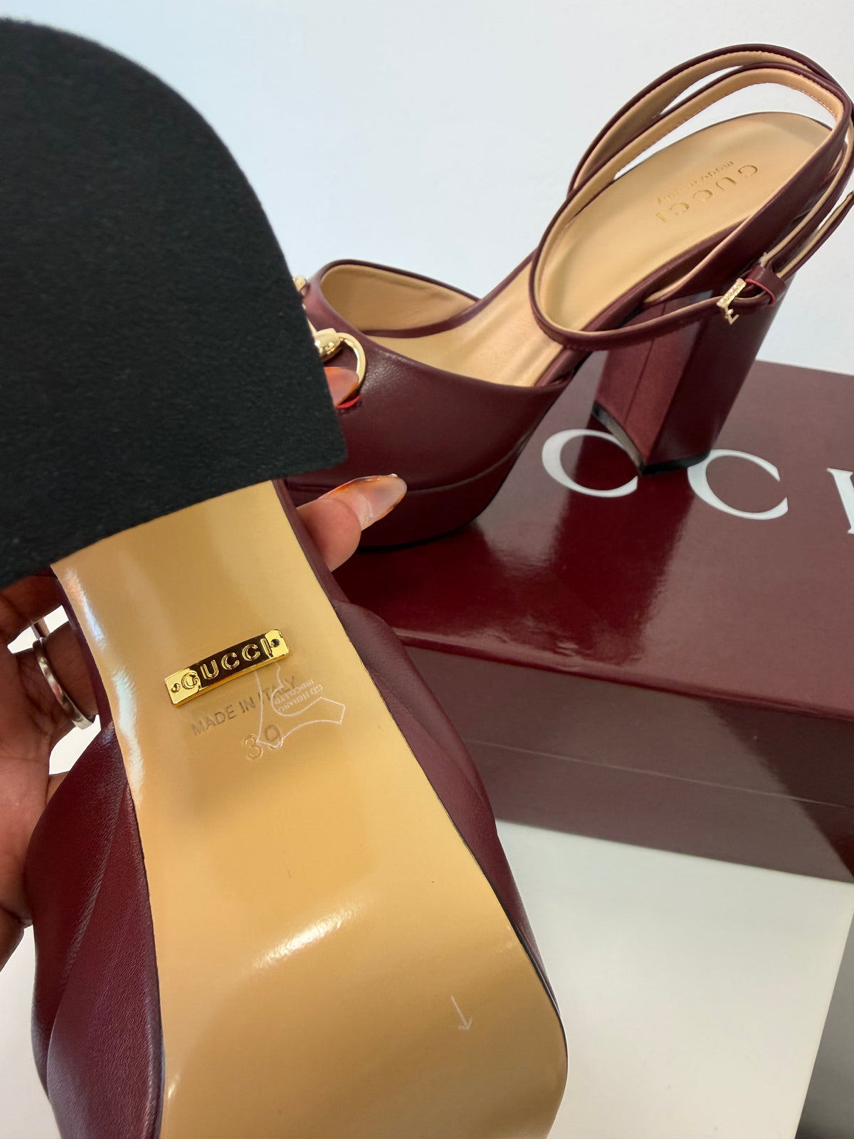 GUCCI Horsebit Platform Heels