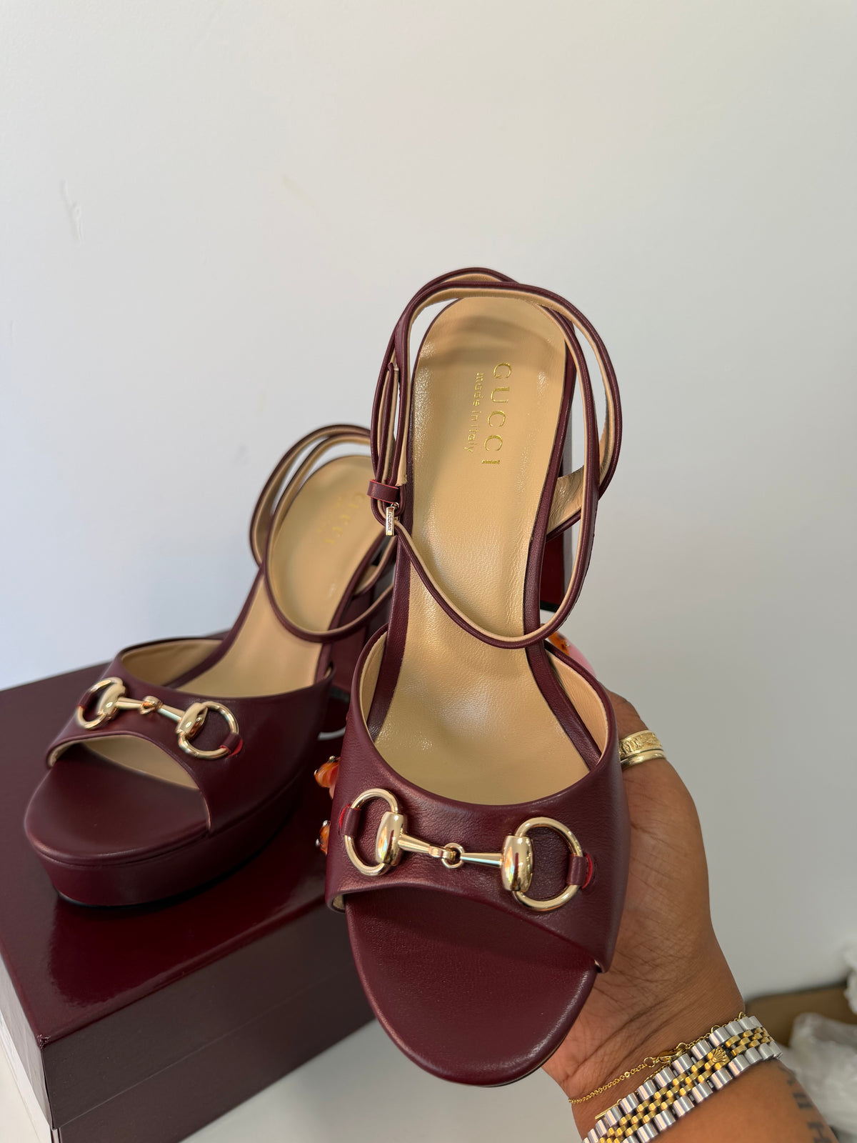 GUCCI Horsebit Platform Heels