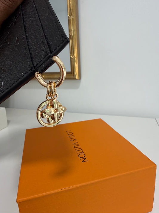 LOUIS VUITTON Card Holder with Charm