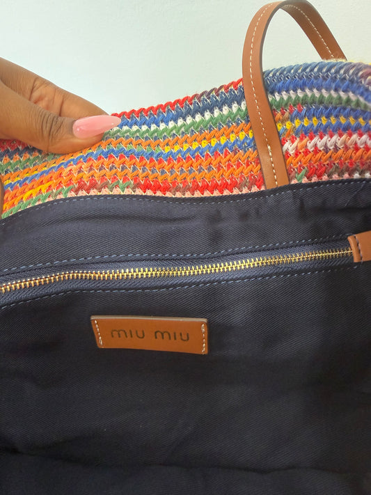MUI MUI Crochet Shopper Tote