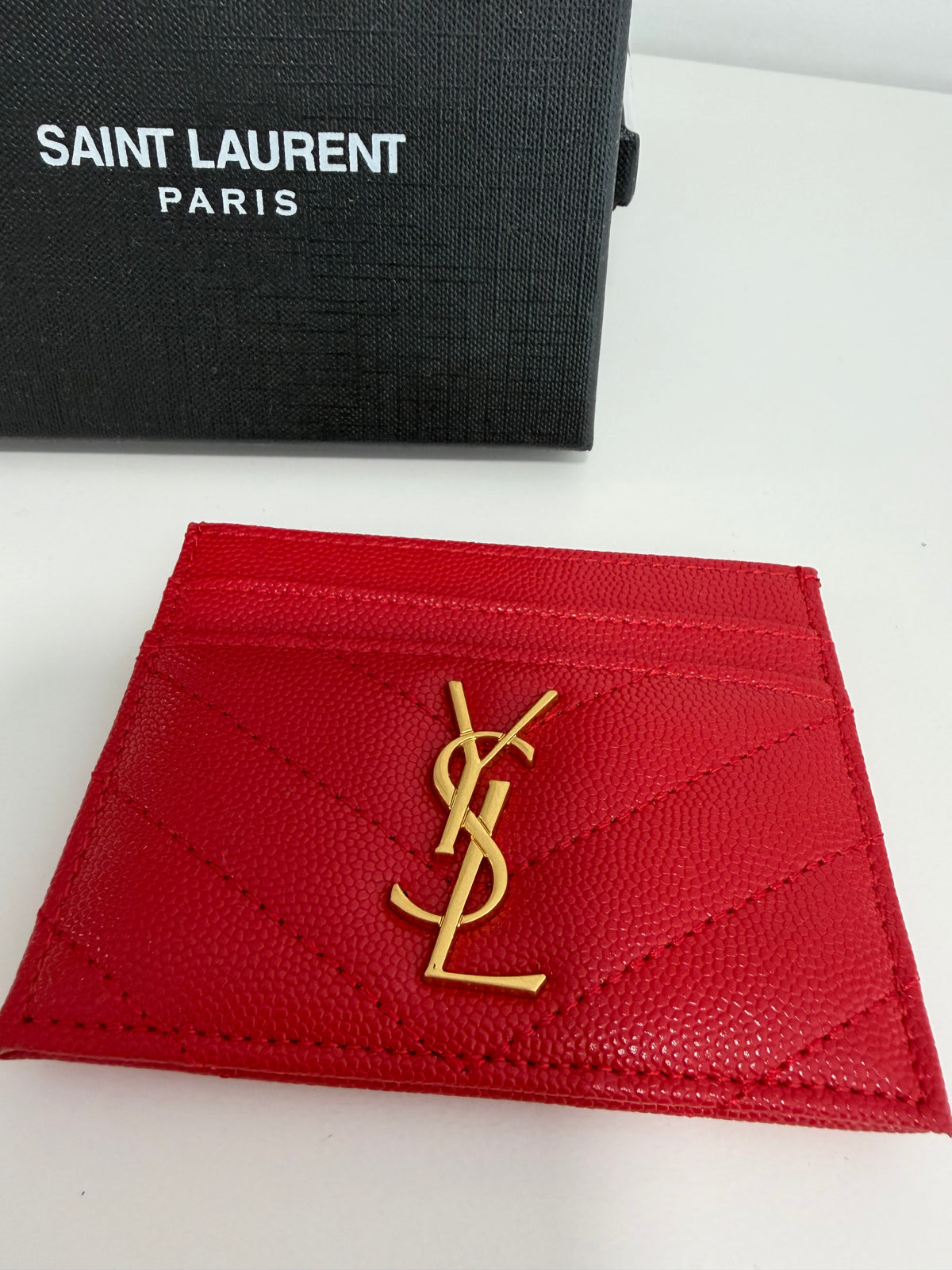 YSL Calfskin Cardholder (Double-Sided)