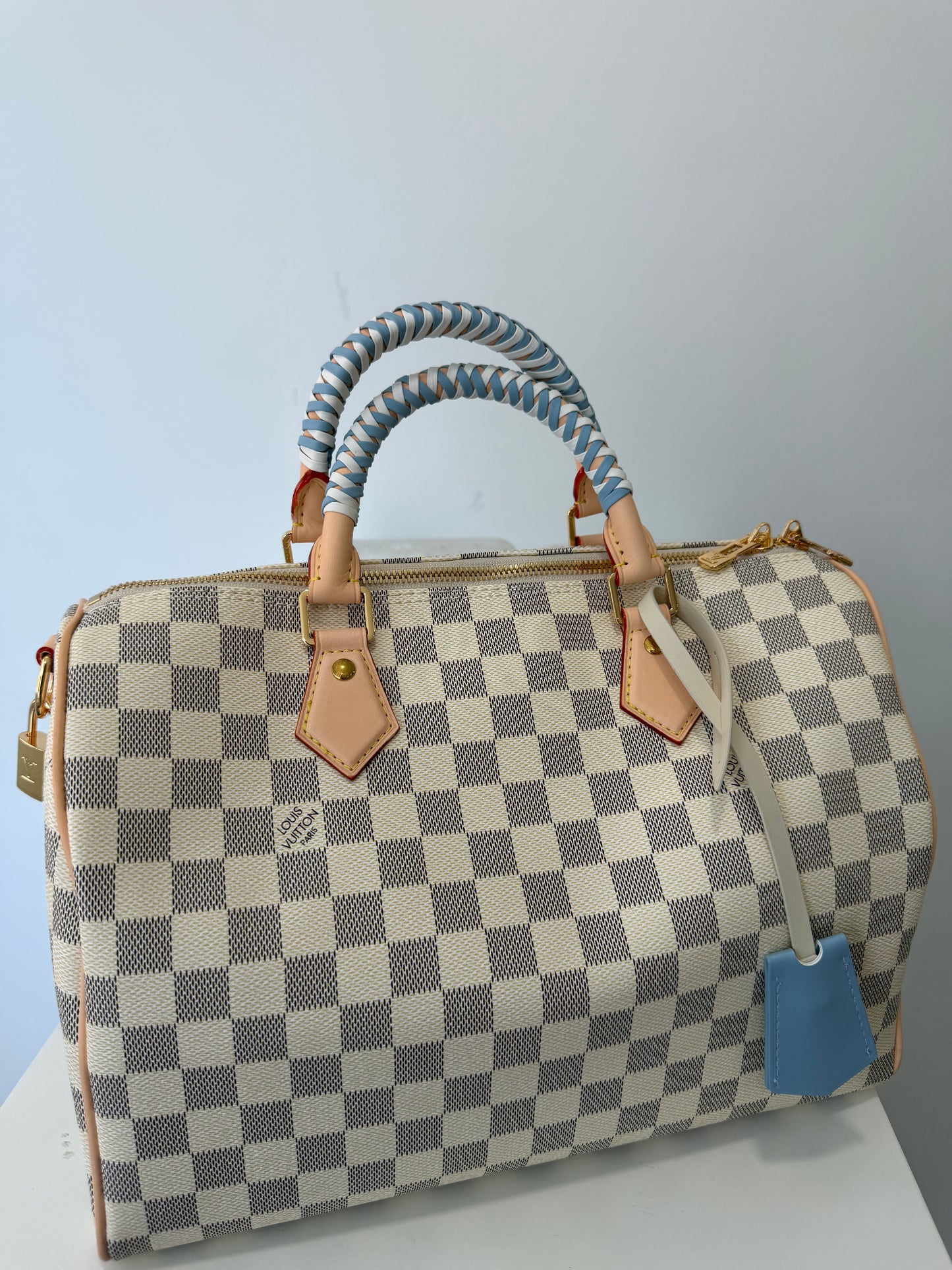 LOUIS VUITTON Speedy Bandoulière 30 (Damier Azur)