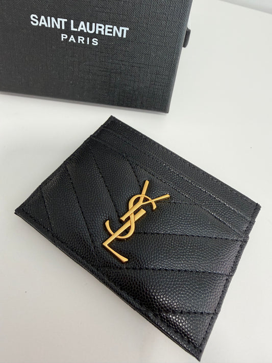 YSL Calfskin Cardholder (Double-Sided)