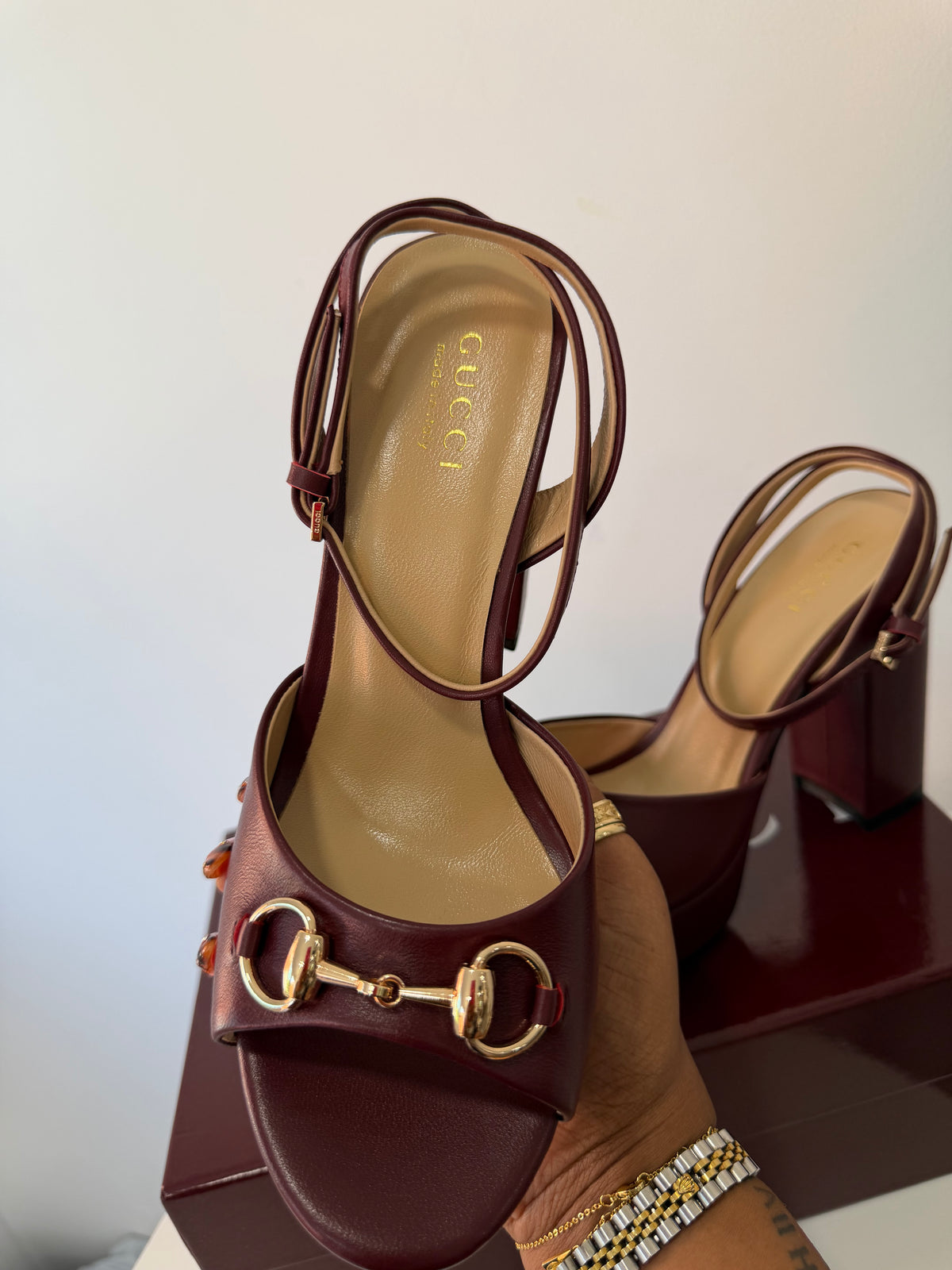 GUCCI Horsebit Platform Heels