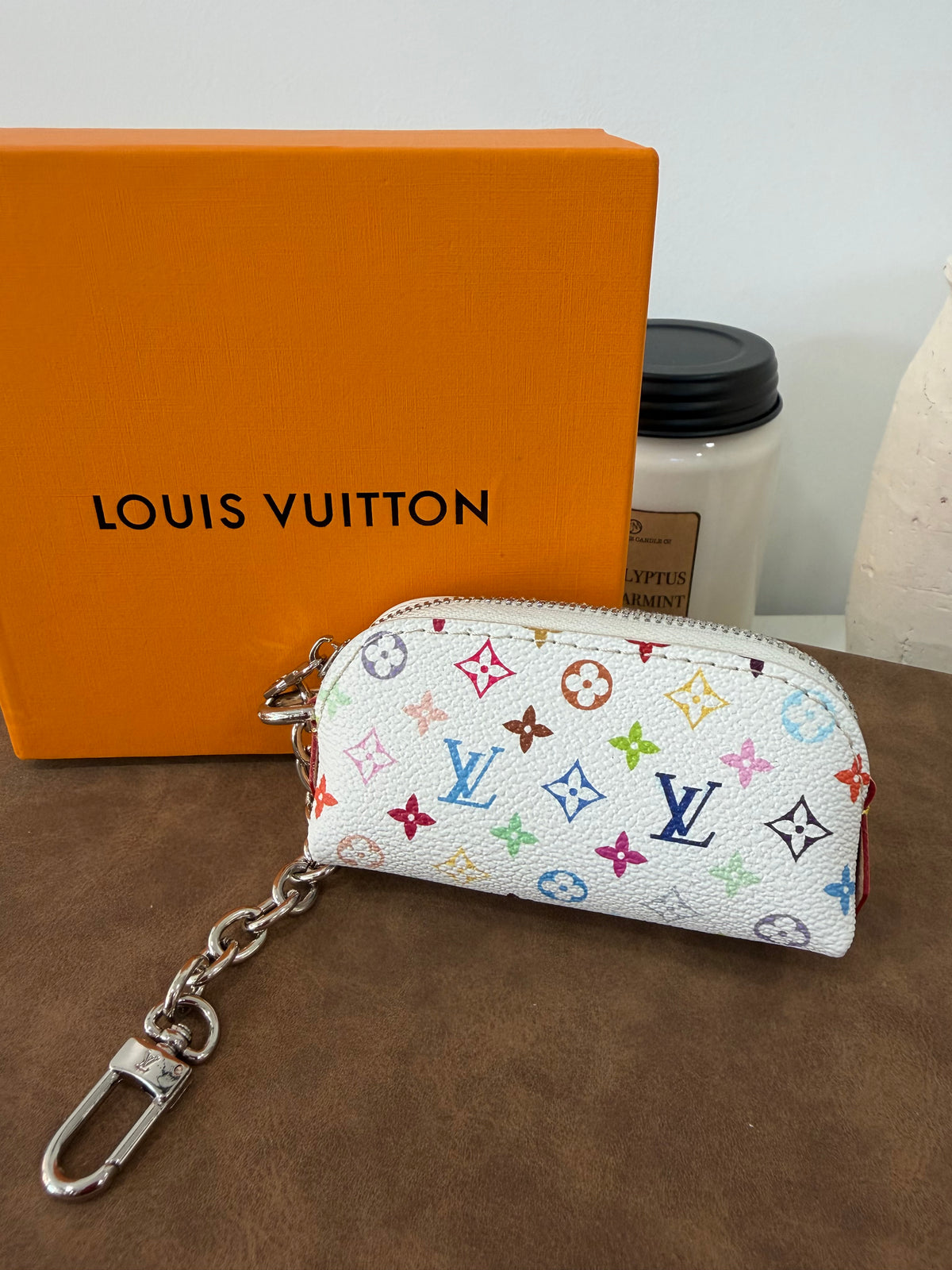 LOUIS VUITTON Coin Purse Keychain (Multi)