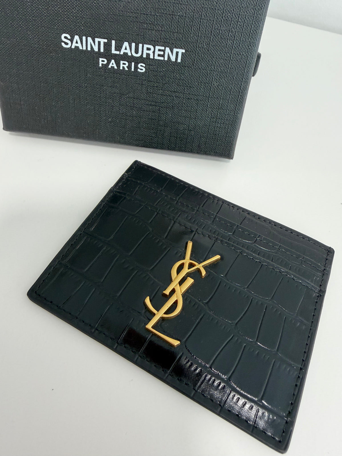 YSL Calfskin Cardholder (Double-Sided)