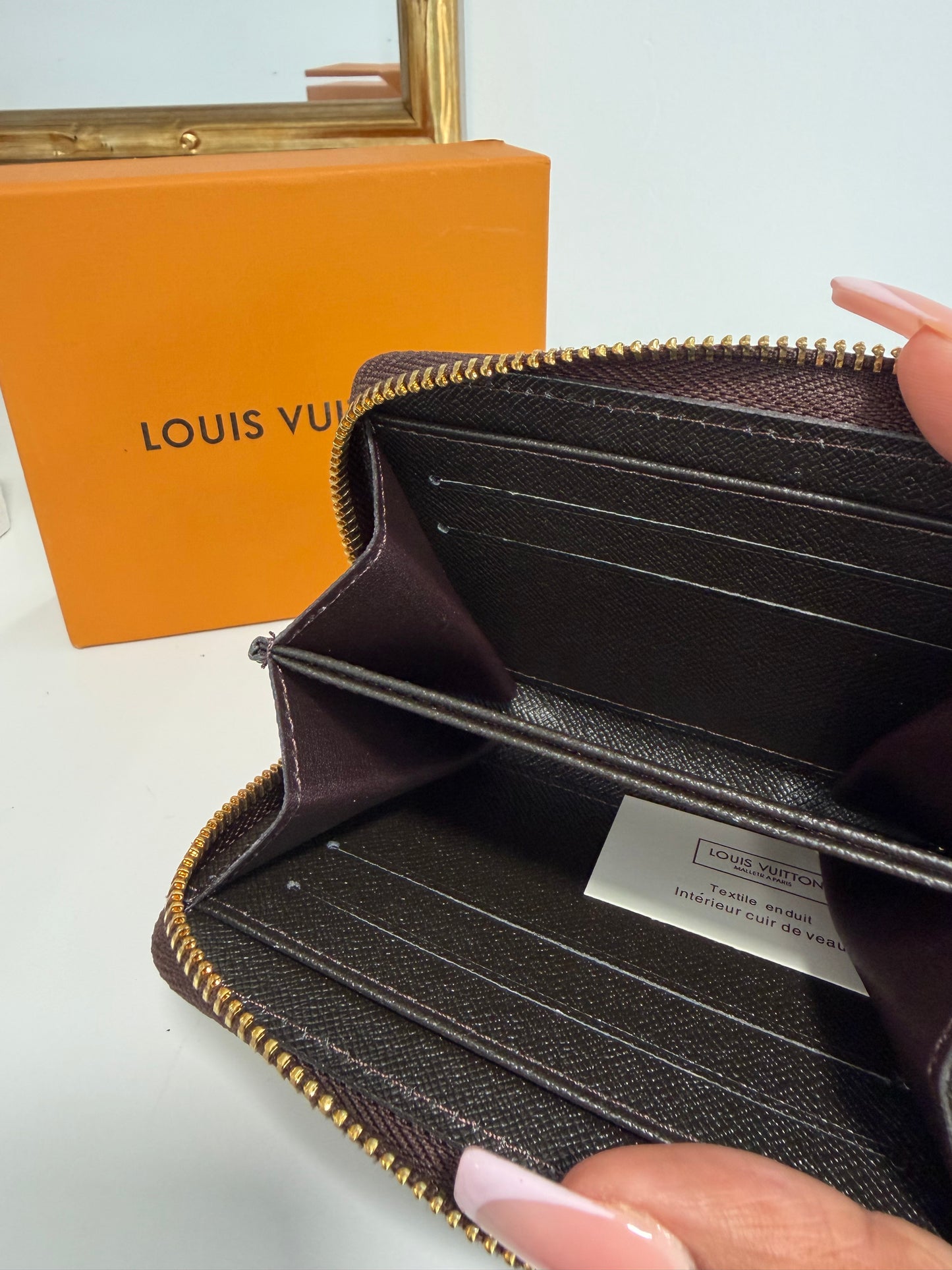 LOUIS VUITTON Damier Ebene Zippy Coin Purse