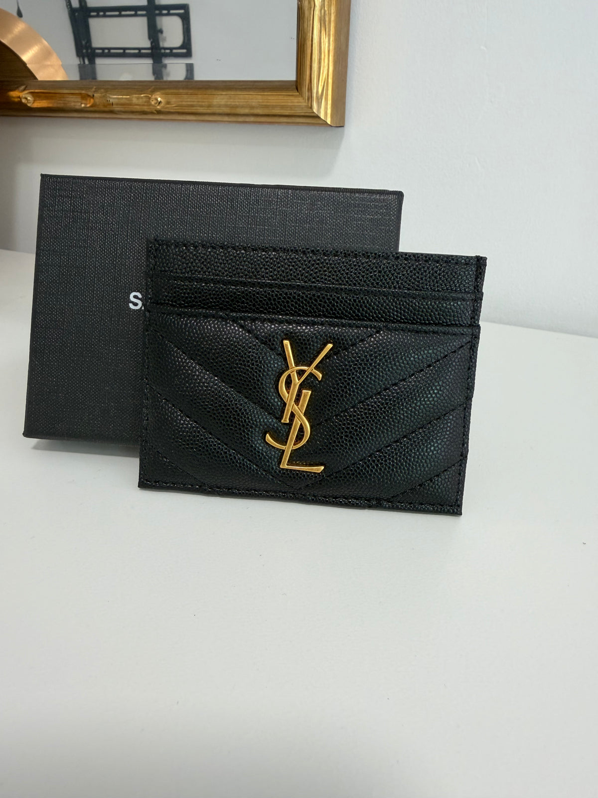 YSL Calfskin Cardholder (Double-Sided)