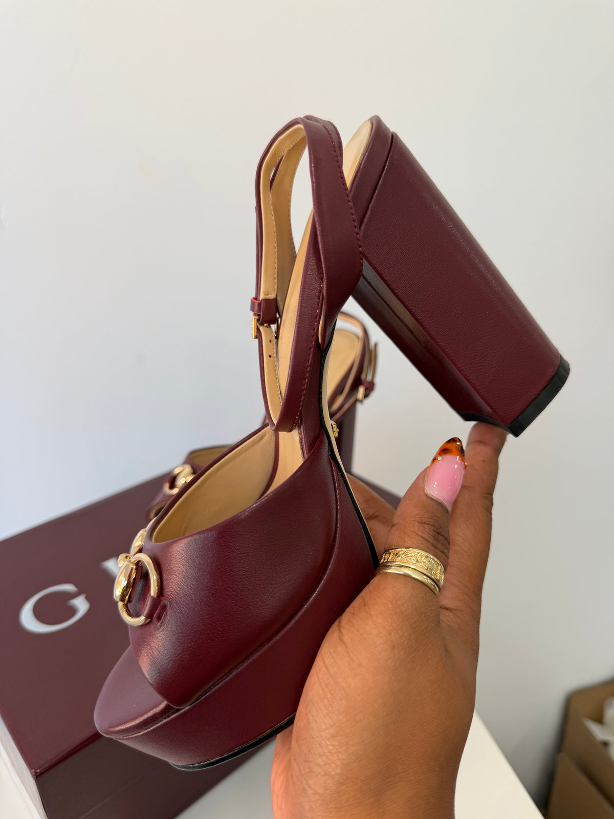 GUCCI Horsebit Platform Heels