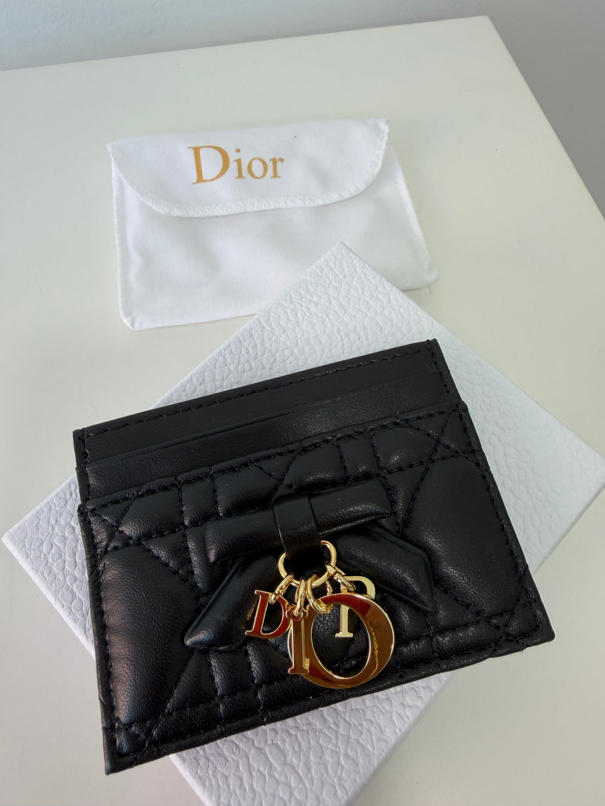DIOR Lady Dior Freesia Card Holder