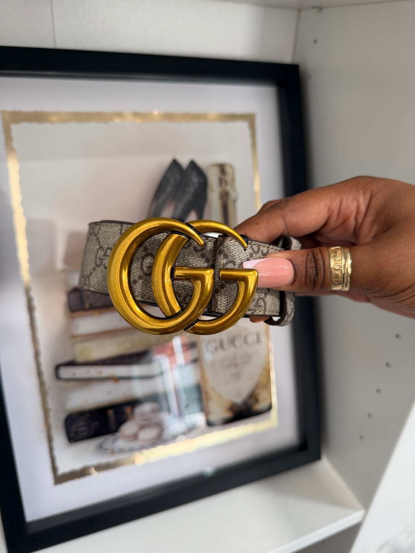 GUCCI Supreme Monogram Belt