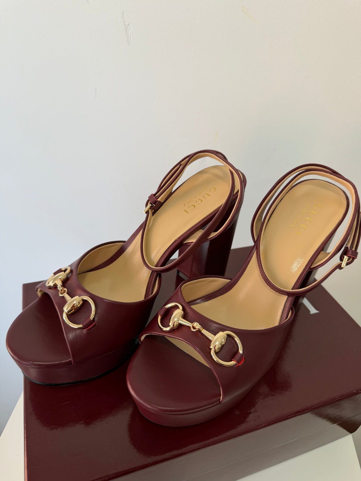 GUCCI Horsebit Platform Heels