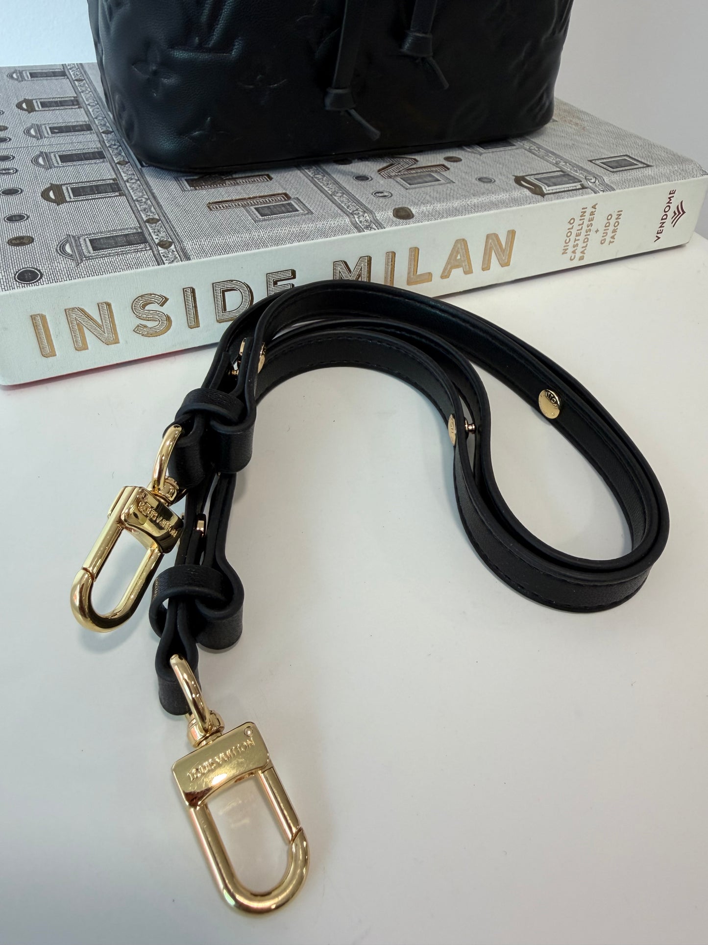 LOUIS VUITTON Embossed Monogram Coussin Bucket Bag