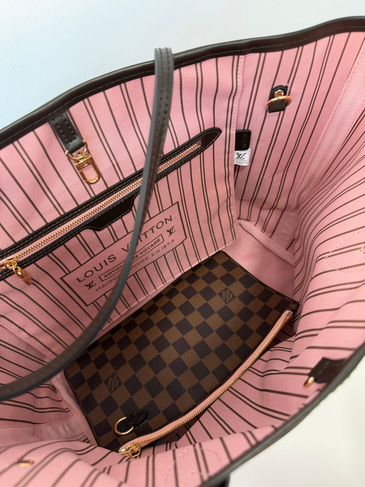 LOUIS VUITTON Neverfull MM (Pink)