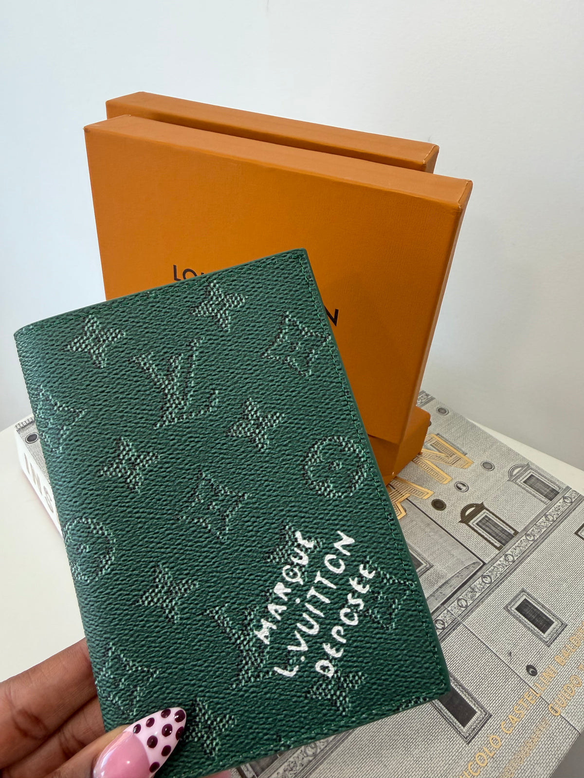 LOUIS VUITTON Monogram Heritage Passport Cover
