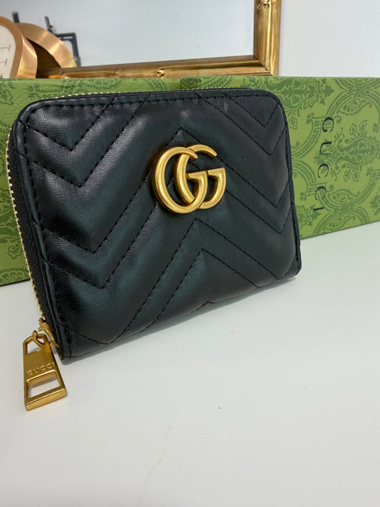 GUCCI Quilted Zip Wallet