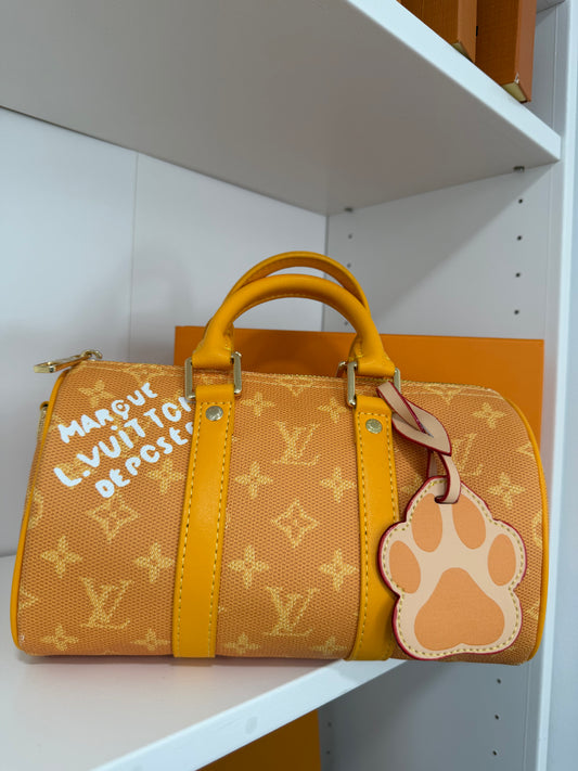 LOUIS VUITTON Keepall Bandouliere 25 (Yellow)