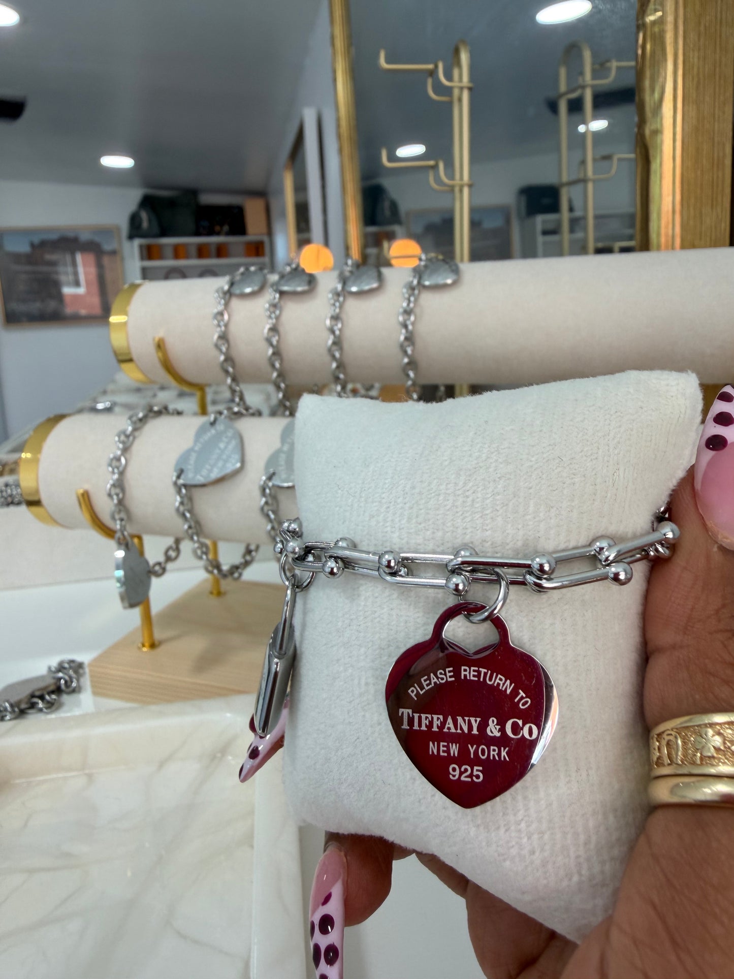 TIFFANY & CO Heart & Lock Bracelet