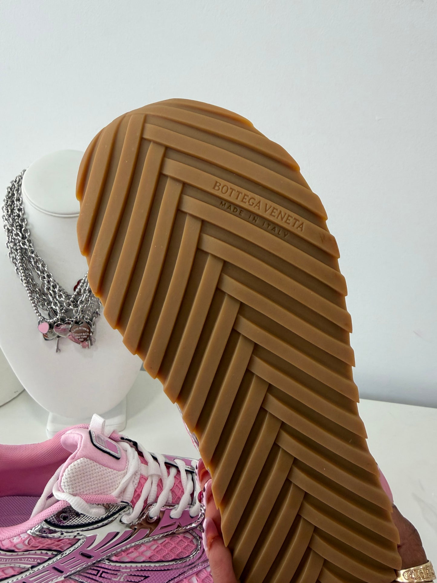 Bottega Veneta Orbit Sneakers (Pink)